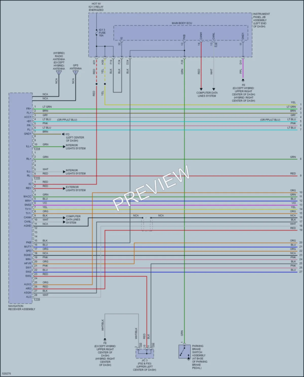 2017 Toyota HighlanderHybrid Radio wiring diagram preview