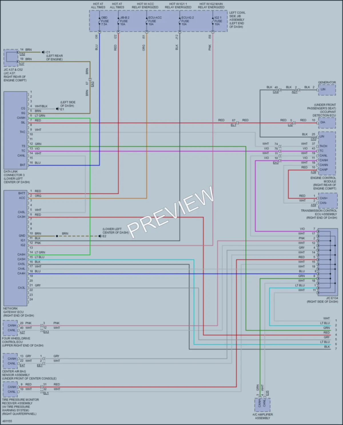 2017 Toyota LandCruiser Computer Data Lines wiring diagram preview