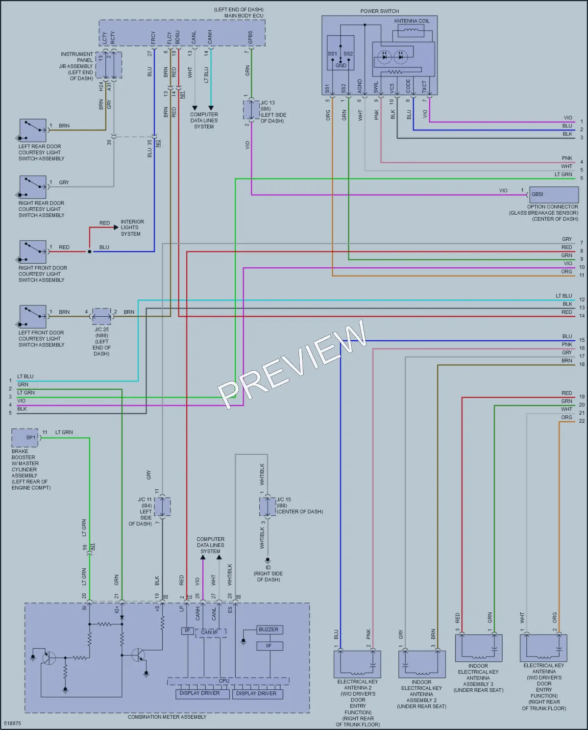 2017 Toyota PriusPrime Anti Theft wiring diagram preview