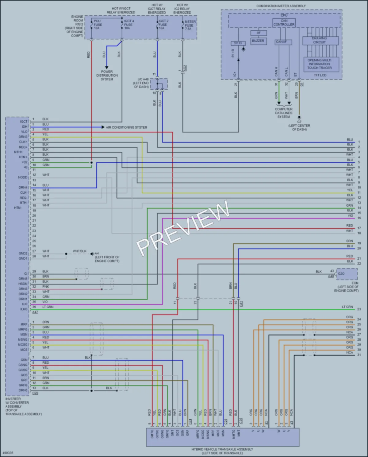 2017 Toyota Priusc Transmission wiring diagram preview
