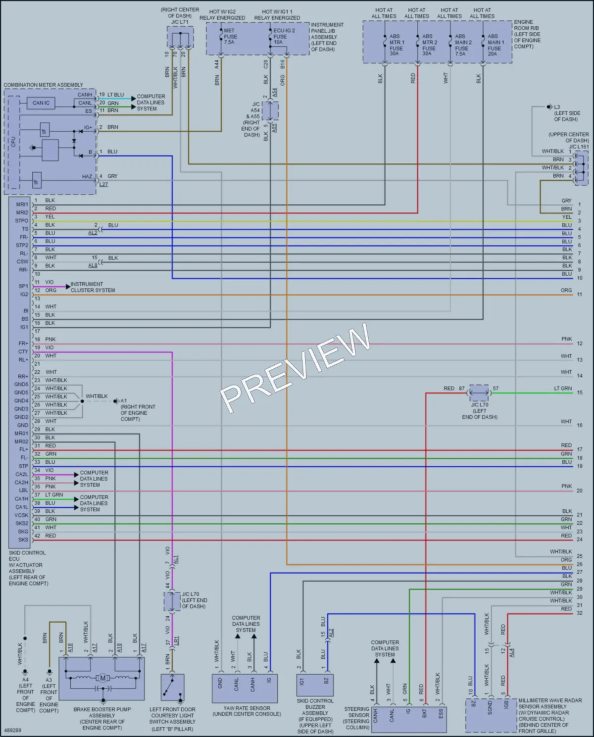 2017 Toyota Priusv Anti Lock Brakes wiring diagram preview