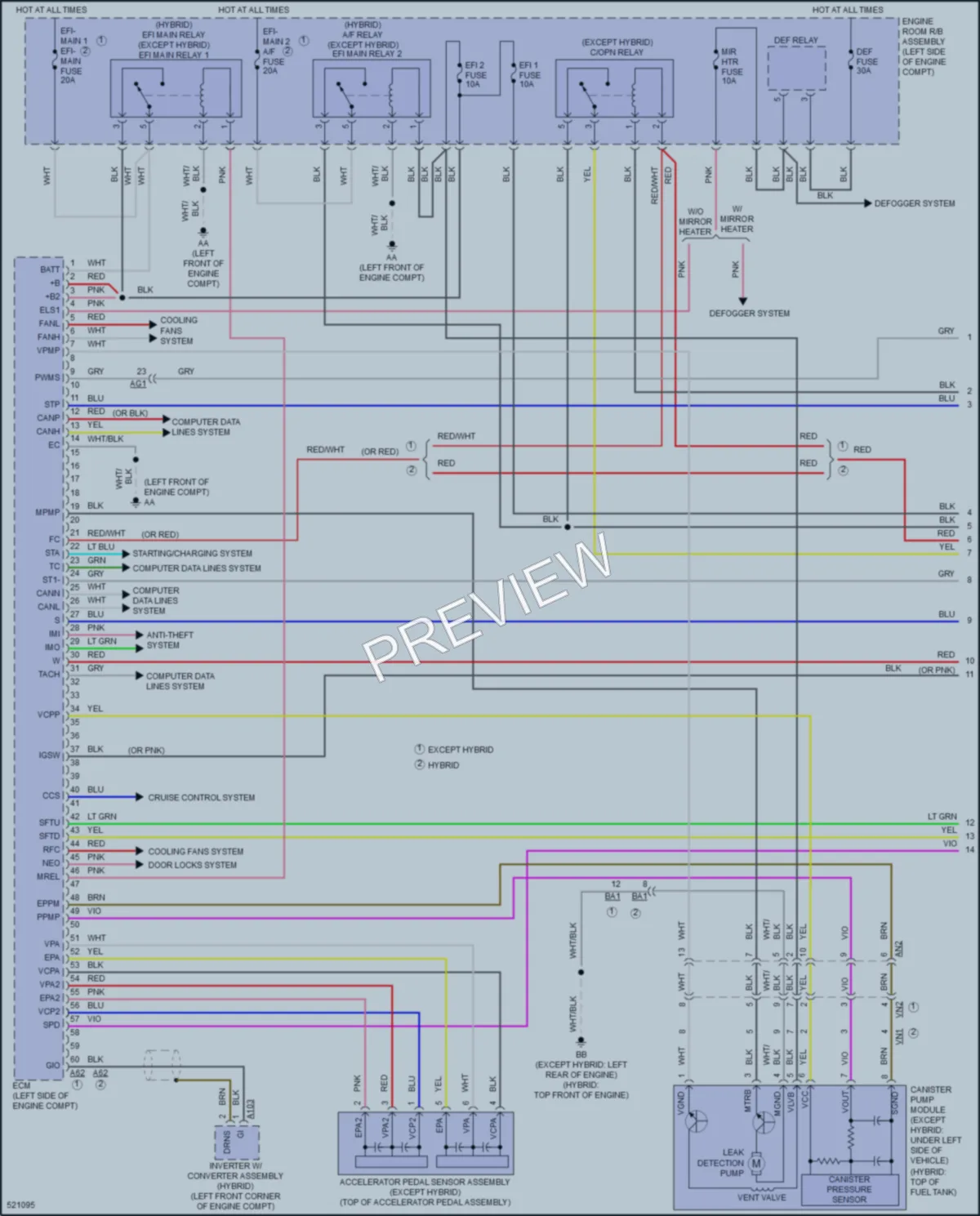 2017 Toyota RAV4 Engine Performance wiring diagram preview