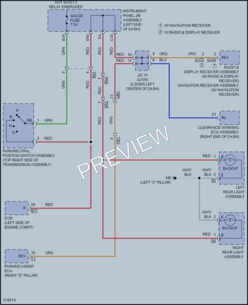 2017 Toyota RAV4Hybrid Exterior Lights wiring diagram preview