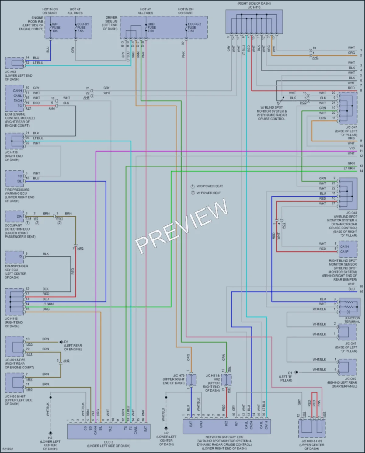 2017 Toyota Sequoia Computer Data Lines wiring diagram preview