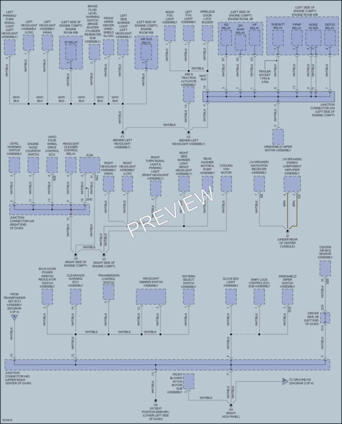 2017 Toyota Sequoia Ground Distribution wiring diagram preview