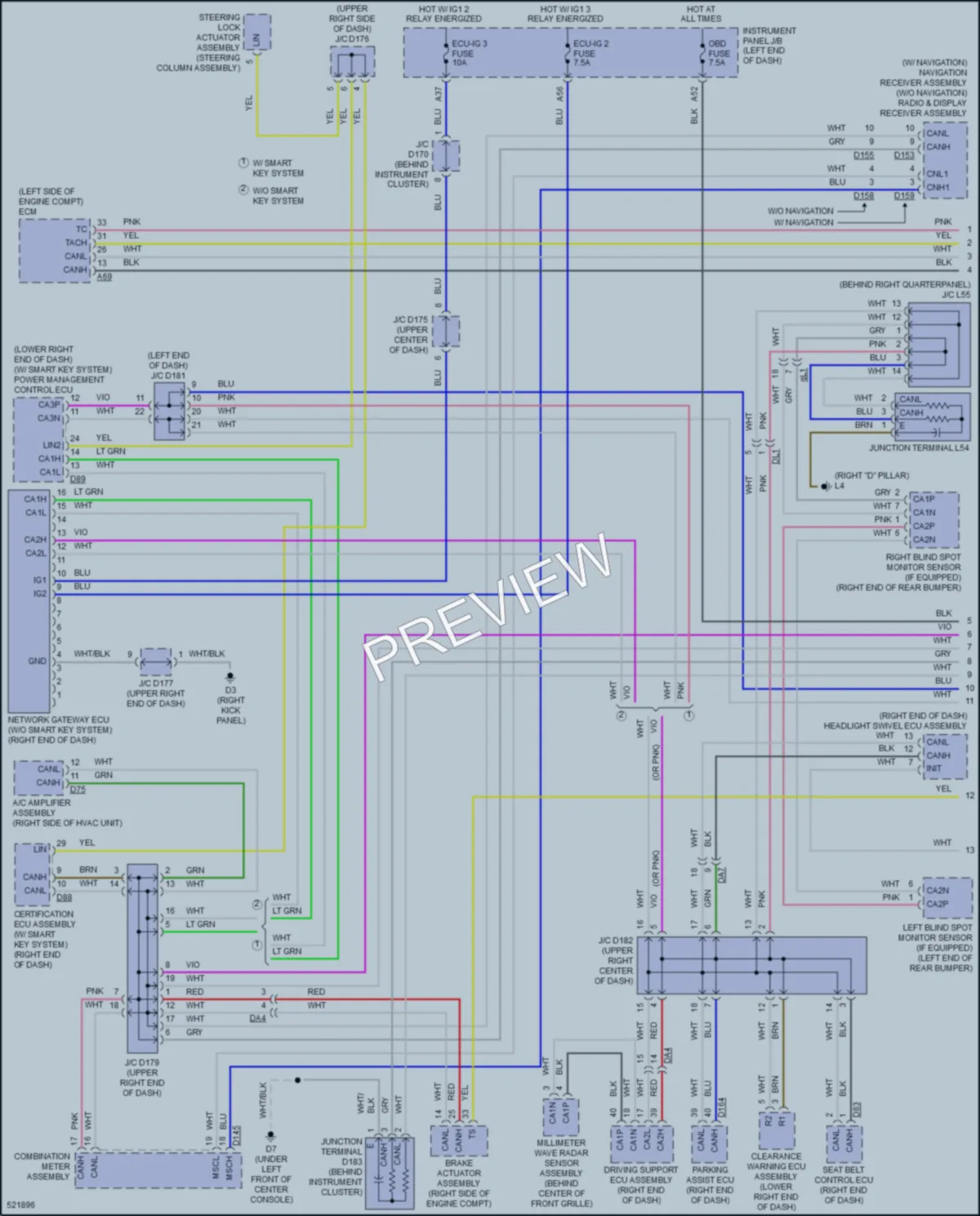 2017 Toyota Sienna Computer Data Lines wiring diagram preview