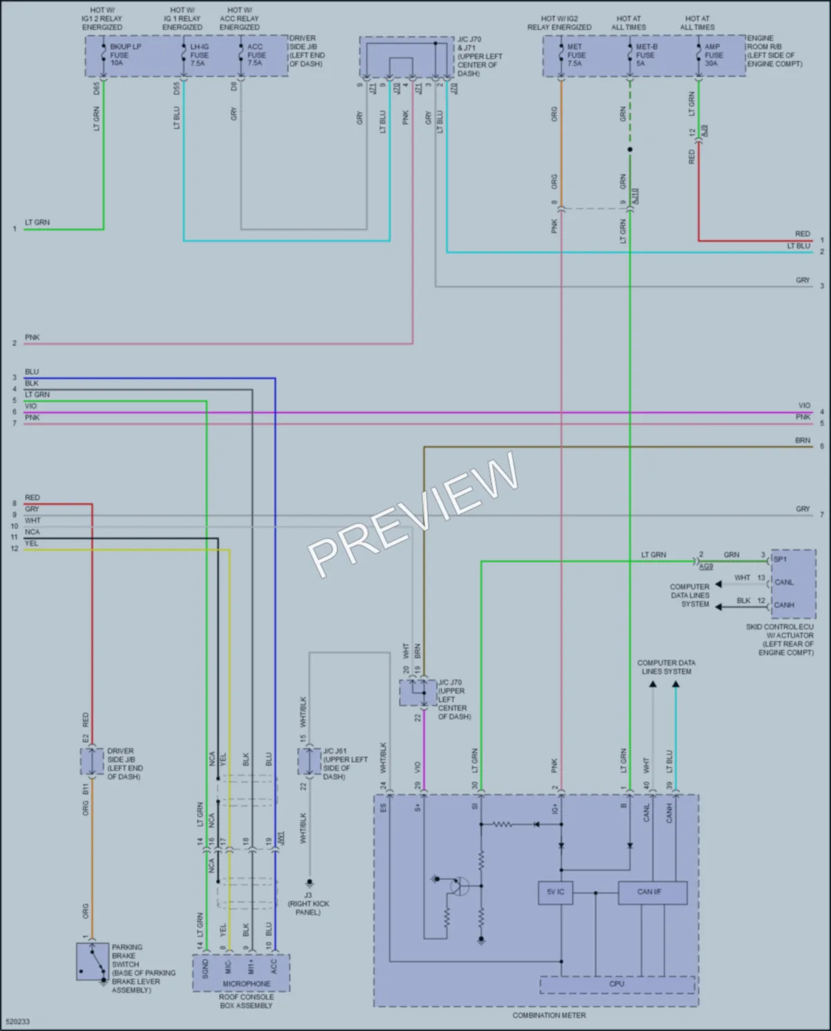 2017 Toyota Tundra Radio wiring diagram preview