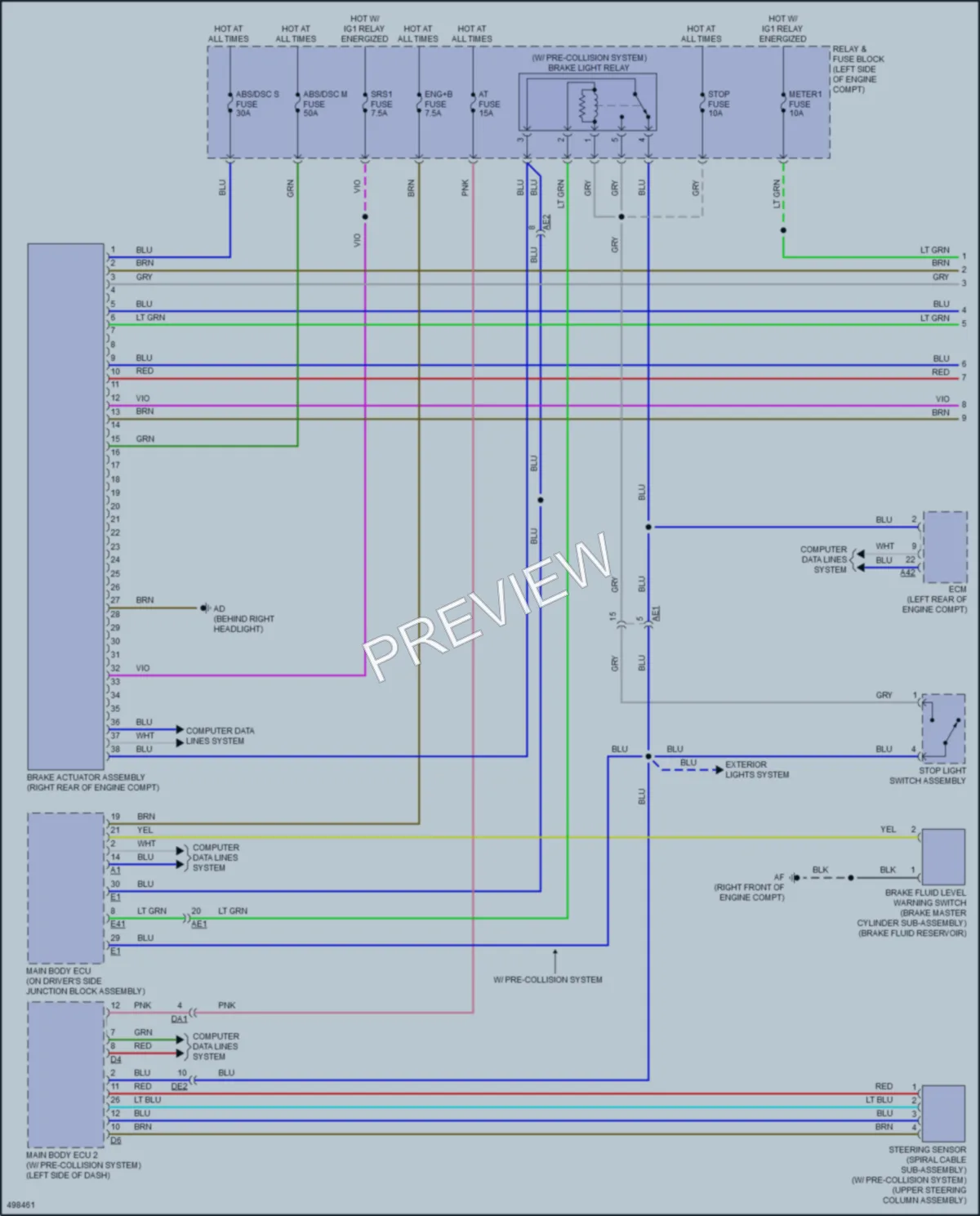 2017 Toyota YarisiA Anti Lock Brakes wiring diagram preview