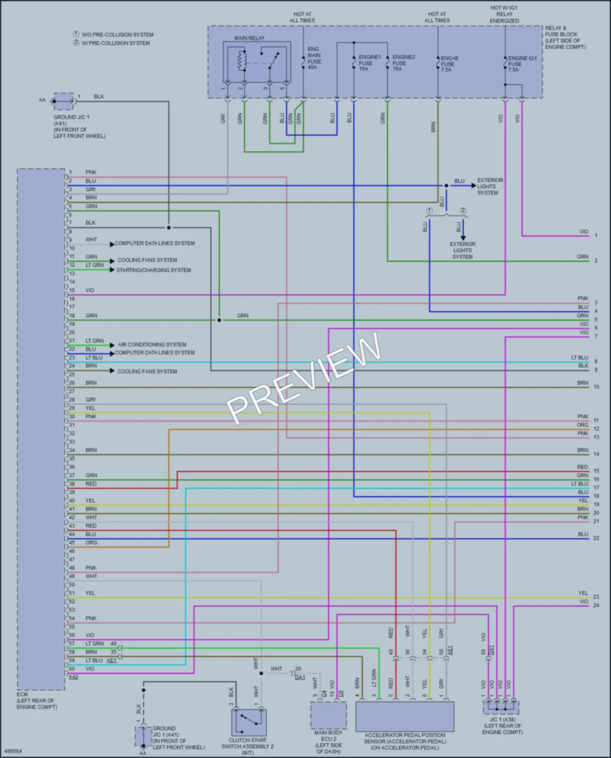 2017 Toyota YarisiA Engine Performance wiring diagram preview
