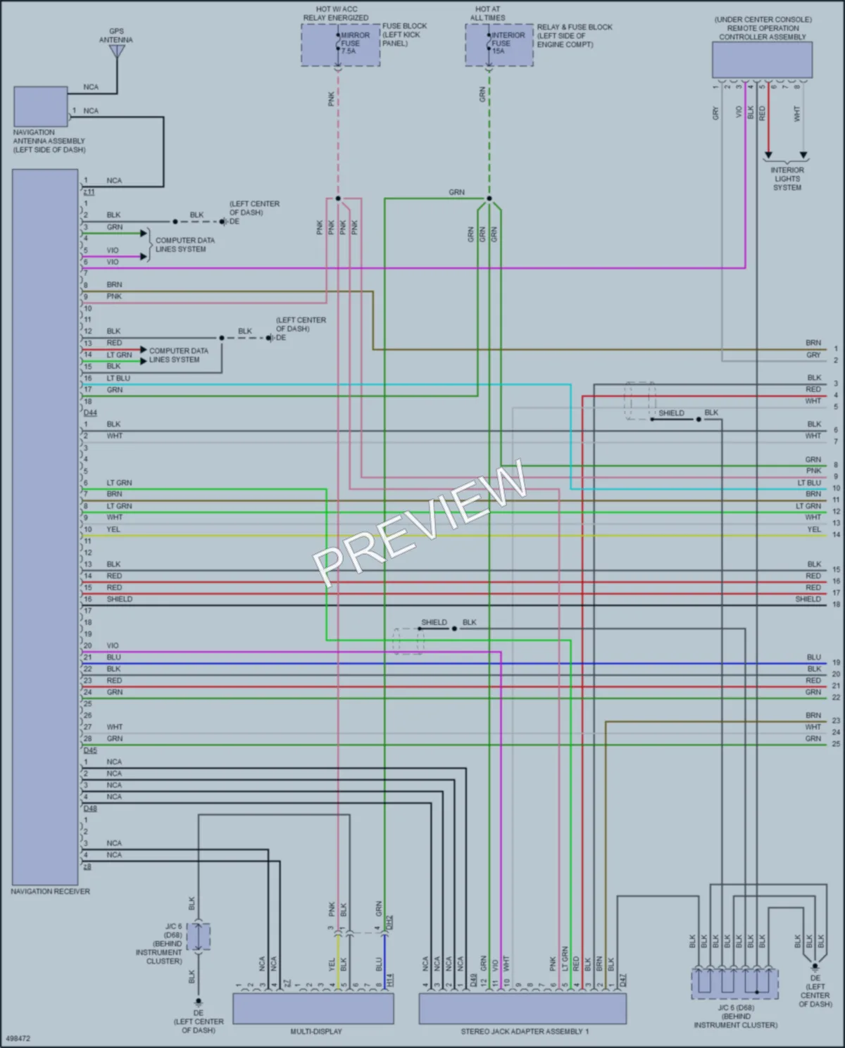 2017 Toyota YarisiA Navigation wiring diagram preview