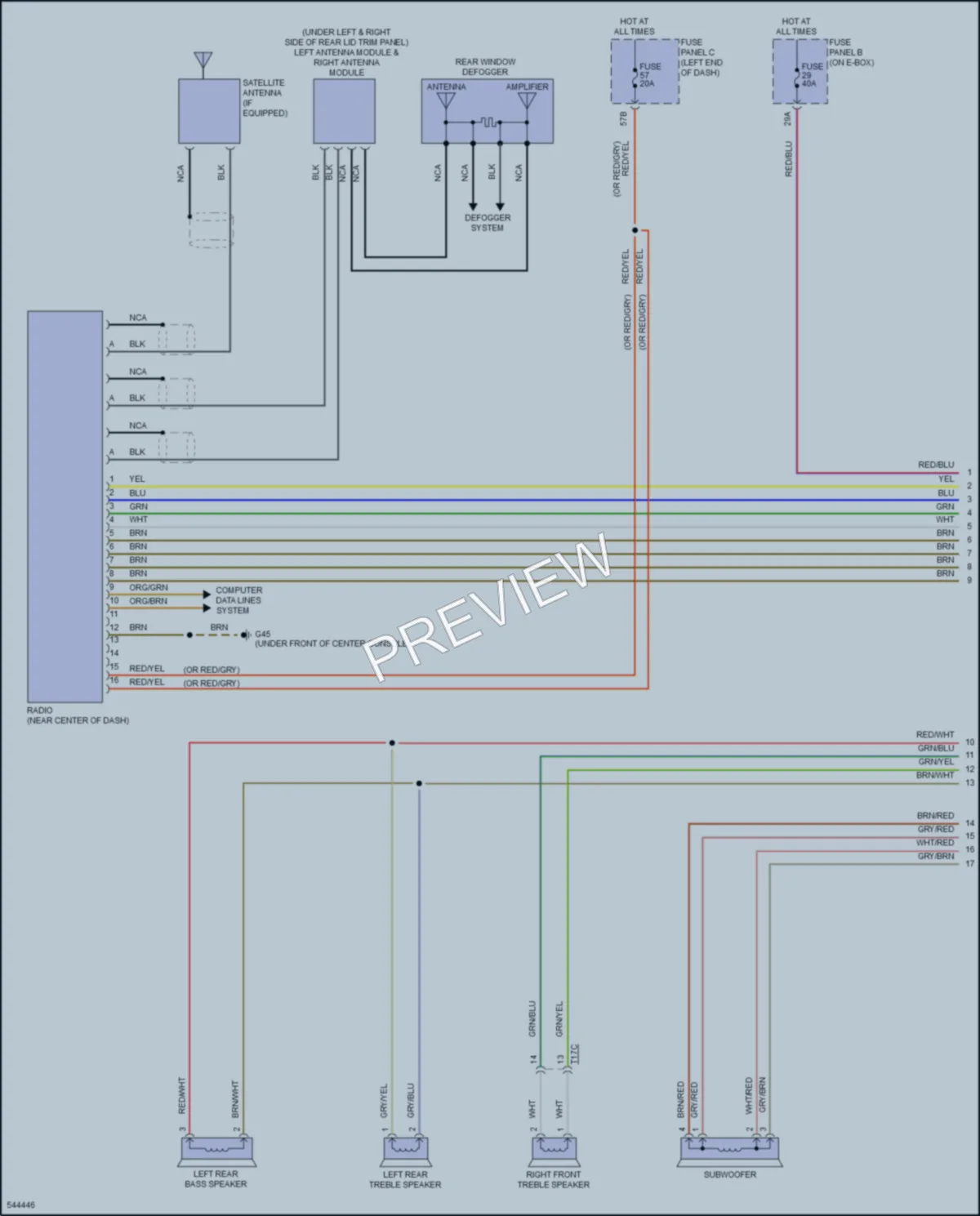 2017 Volkswagen Beetle Radio wiring diagram preview