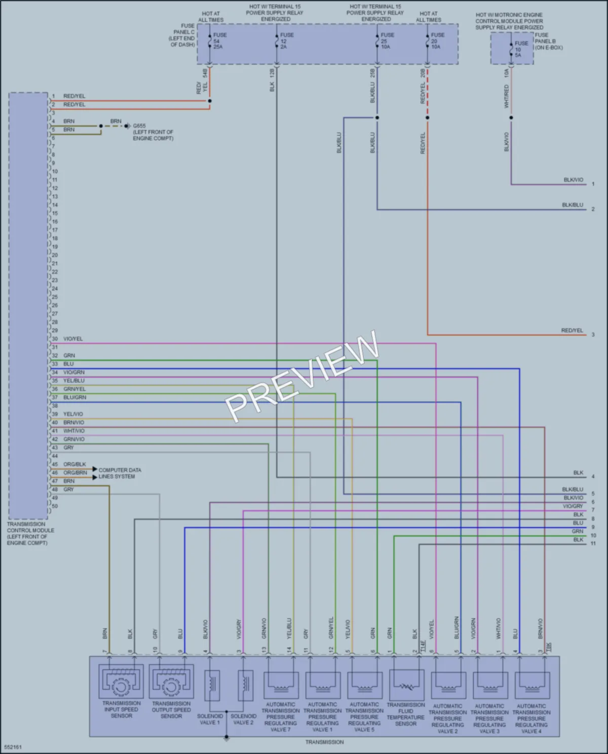 2017 Volkswagen Beetle Transmission wiring diagram preview