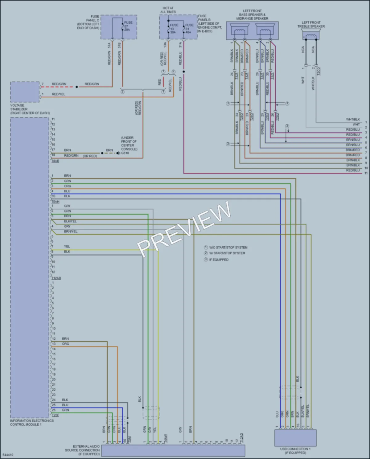 2017 Volkswagen GLI Radio wiring diagram preview