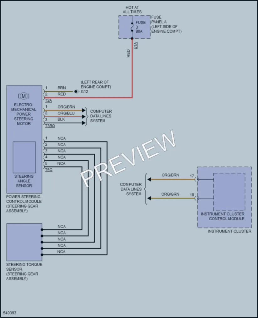 2017 Volkswagen GolfAlltrack Electronic Power Steering wiring diagram preview