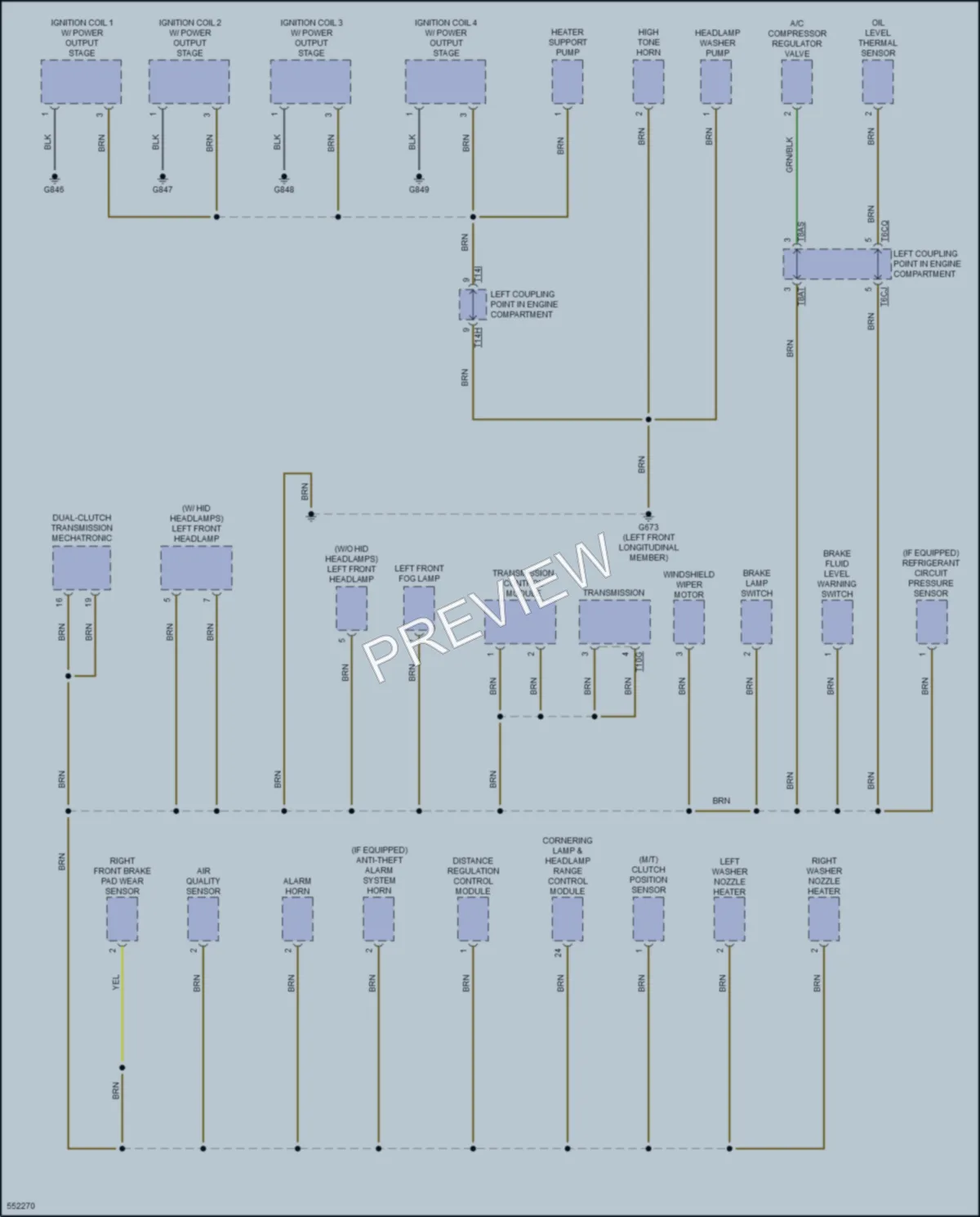 2017 Volkswagen GolfAlltrack Ground Distribution wiring diagram preview