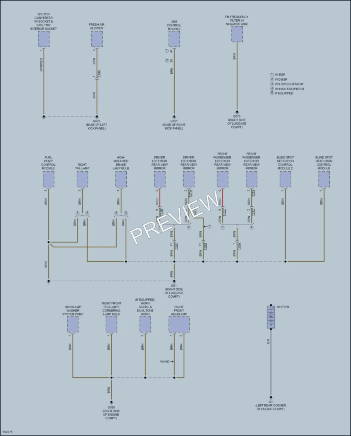 2017 Volkswagen Jetta Ground Distribution wiring diagram preview