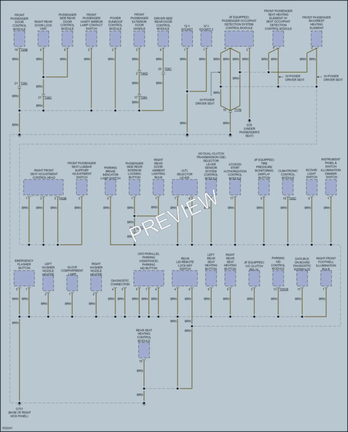 2017 Volkswagen Passat Ground Distribution wiring diagram preview