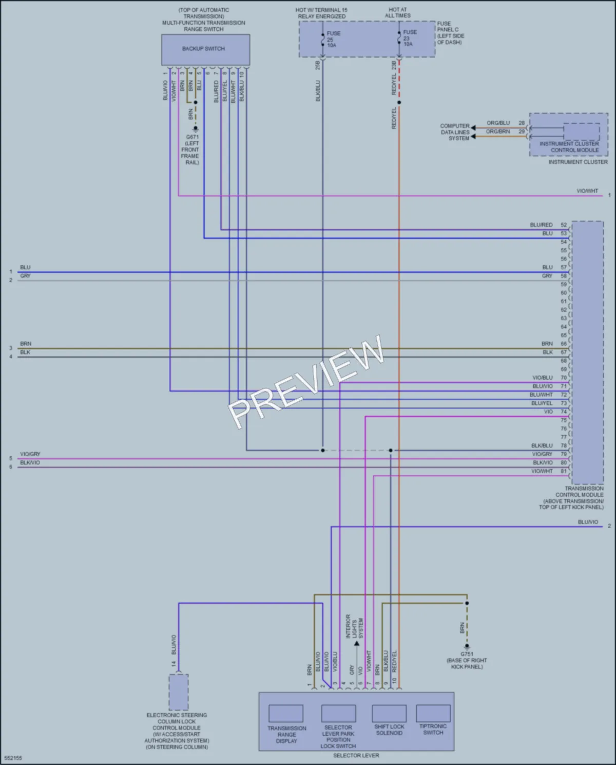 2017 Volkswagen Passat Transmission wiring diagram preview
