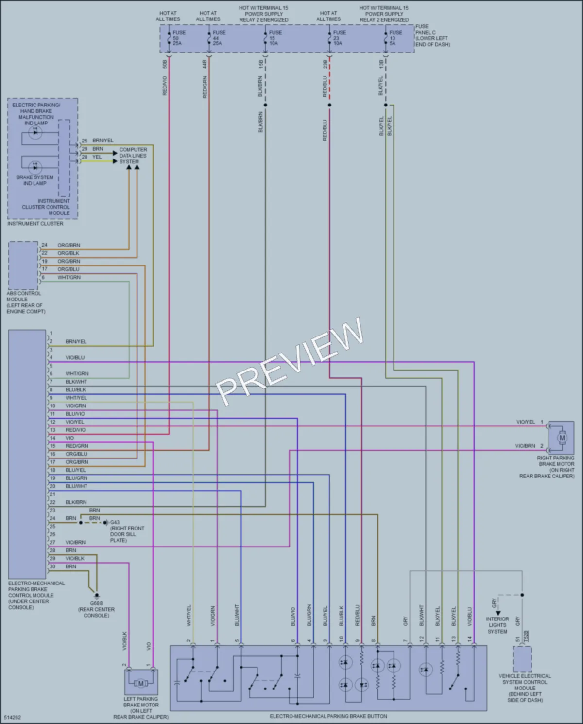 2017 Volkswagen Tiguan Shift Interlock wiring diagram preview