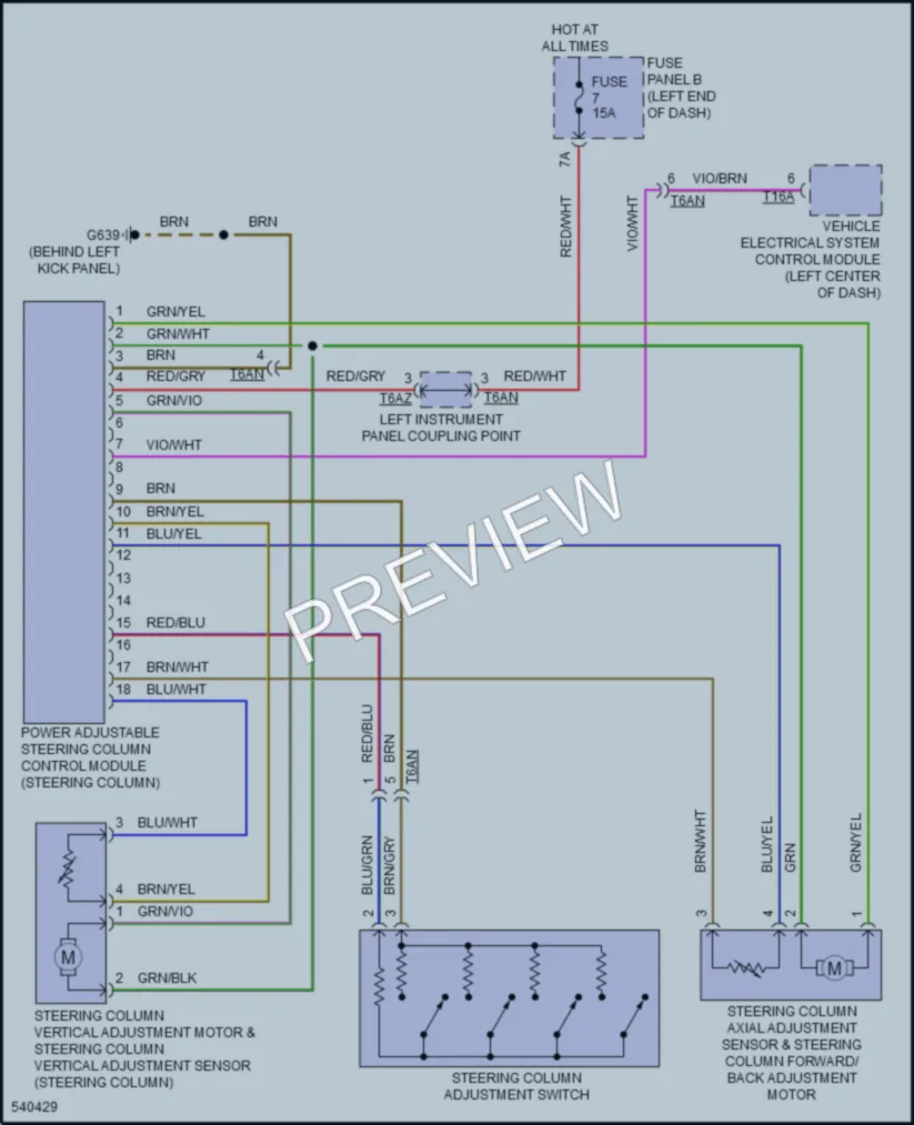 2017 Volkswagen Touareg Electronic Power Steering wiring diagram preview