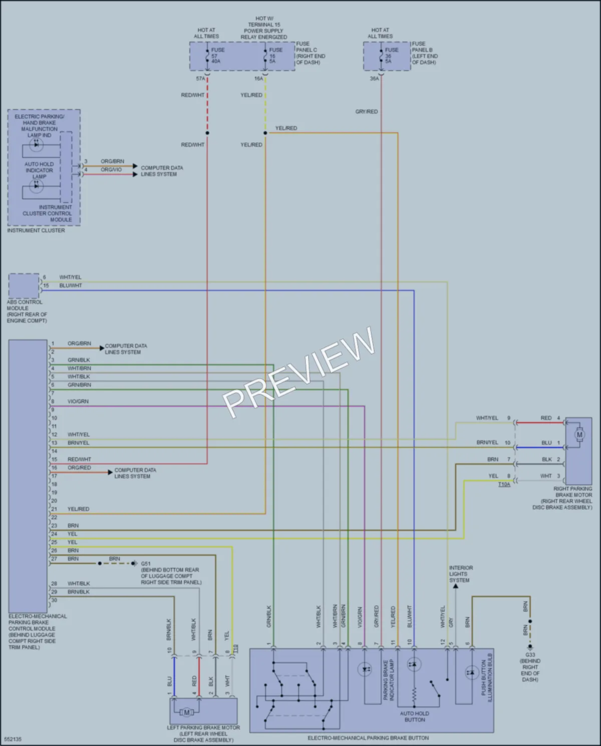 2017 Volkswagen Touareg Shift Interlock wiring diagram preview
