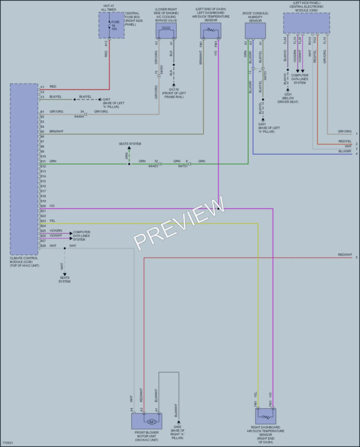 2017 Volvo XC90 Air Conditioning wiring diagram preview