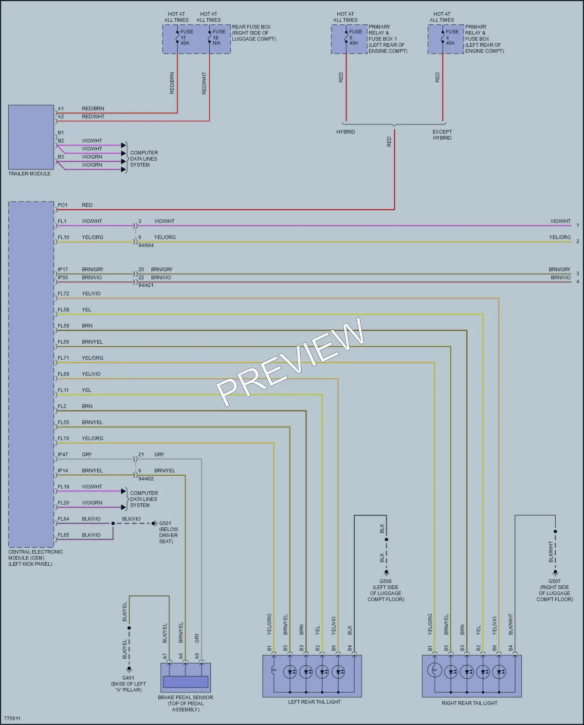 2017 Volvo XC90 Exterior Lights wiring diagram preview