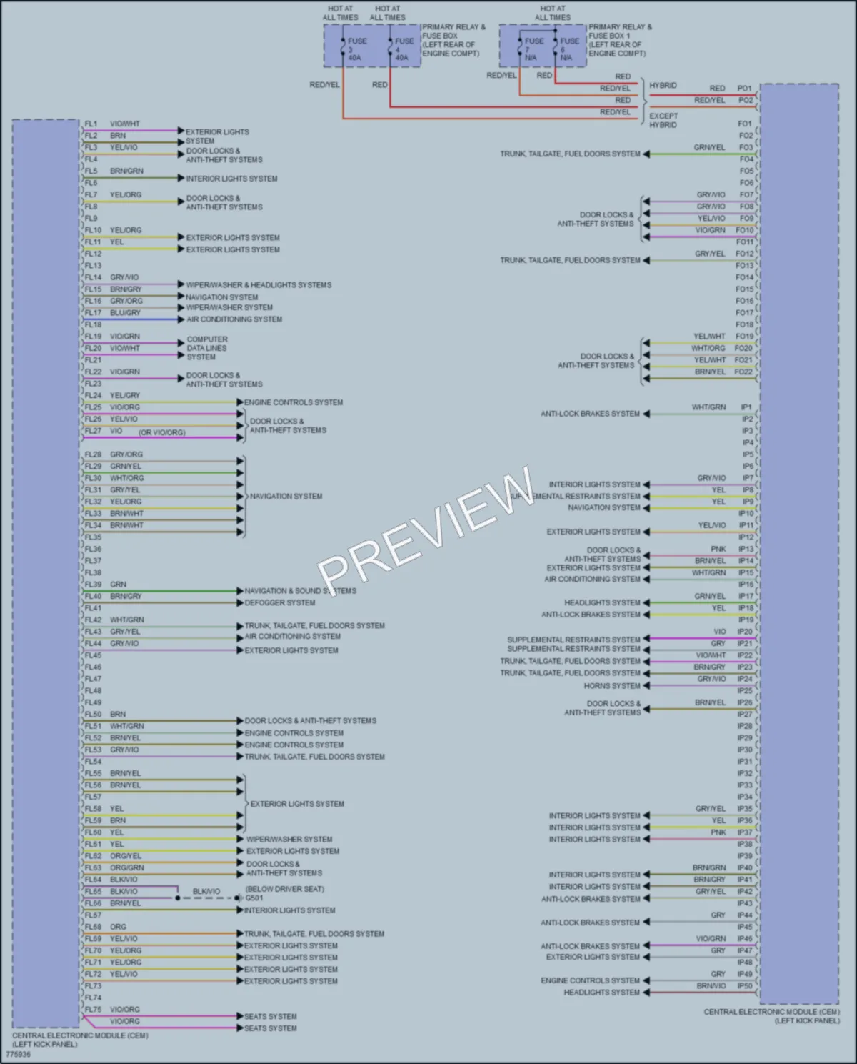 2017 Volvo XC90PlugIn Body Control Modules wiring diagram preview