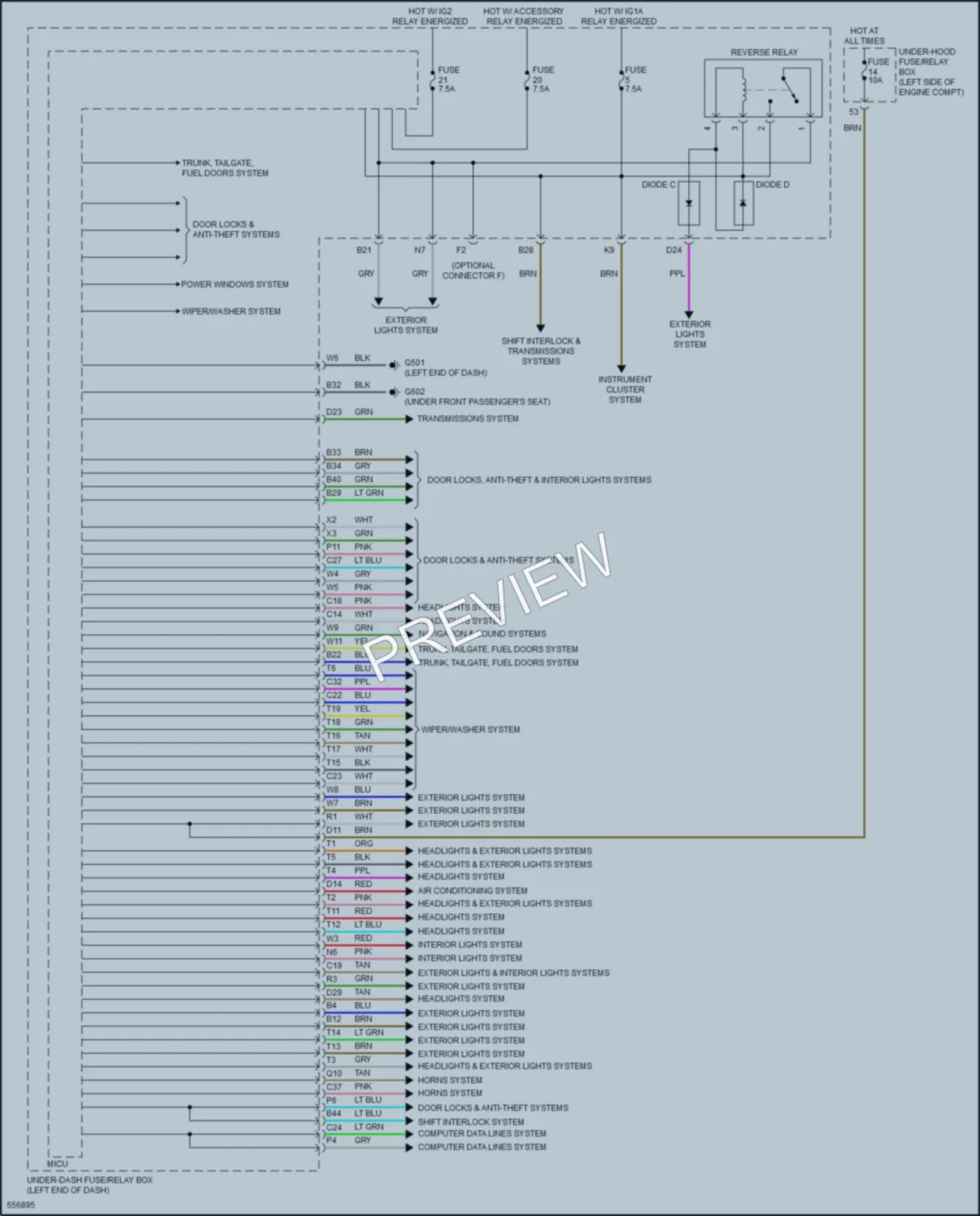 2018 Acura ILX Body Control Modules wiring diagram preview