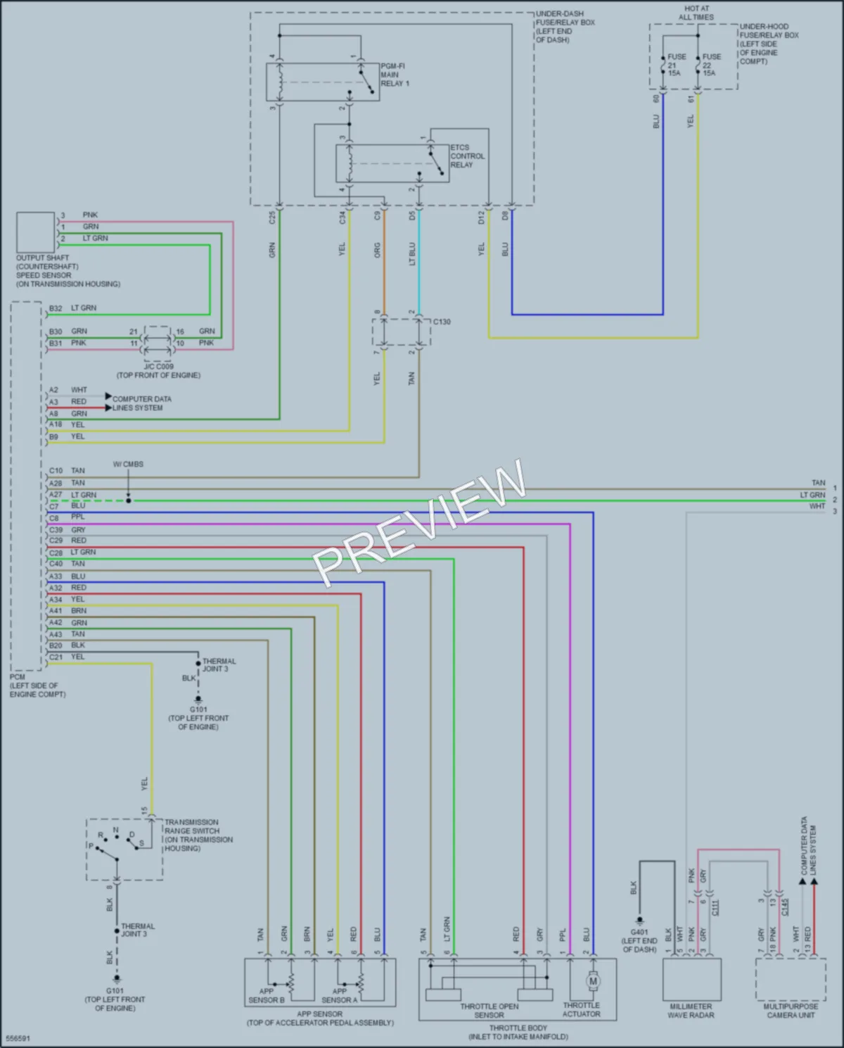 2018 Acura ILX Cruise Control wiring diagram preview