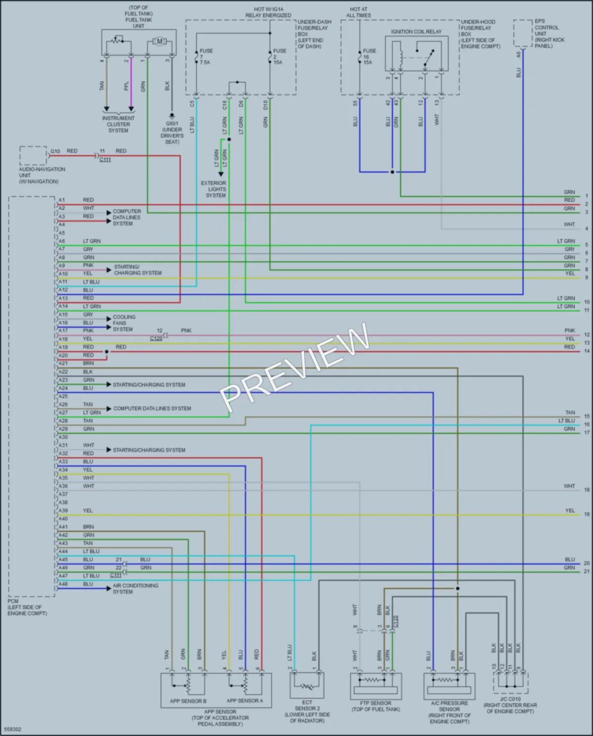 2018 Acura ILX Engine Performance wiring diagram preview