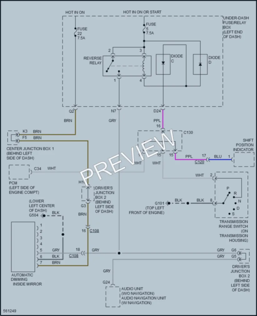 2018 Acura ILX Power Mirrors wiring diagram preview