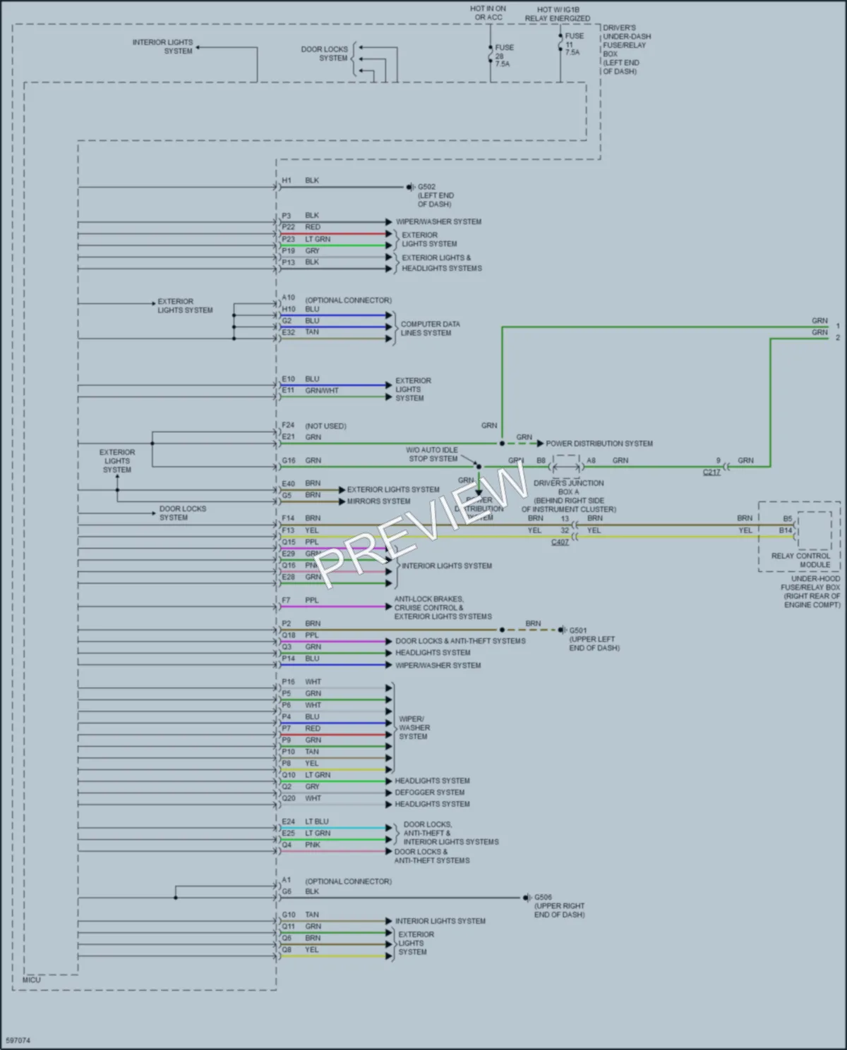 2018 Acura MDX Body Control Modules wiring diagram preview