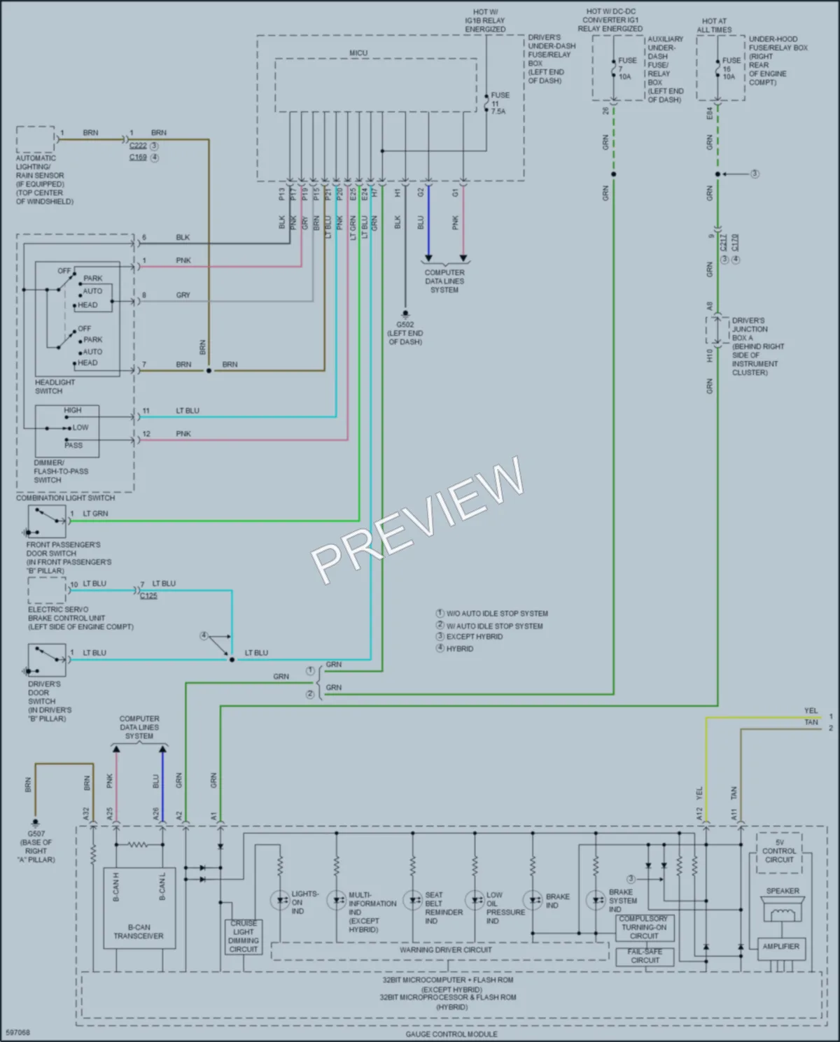 2018 Acura MDX Warning Systems wiring diagram preview