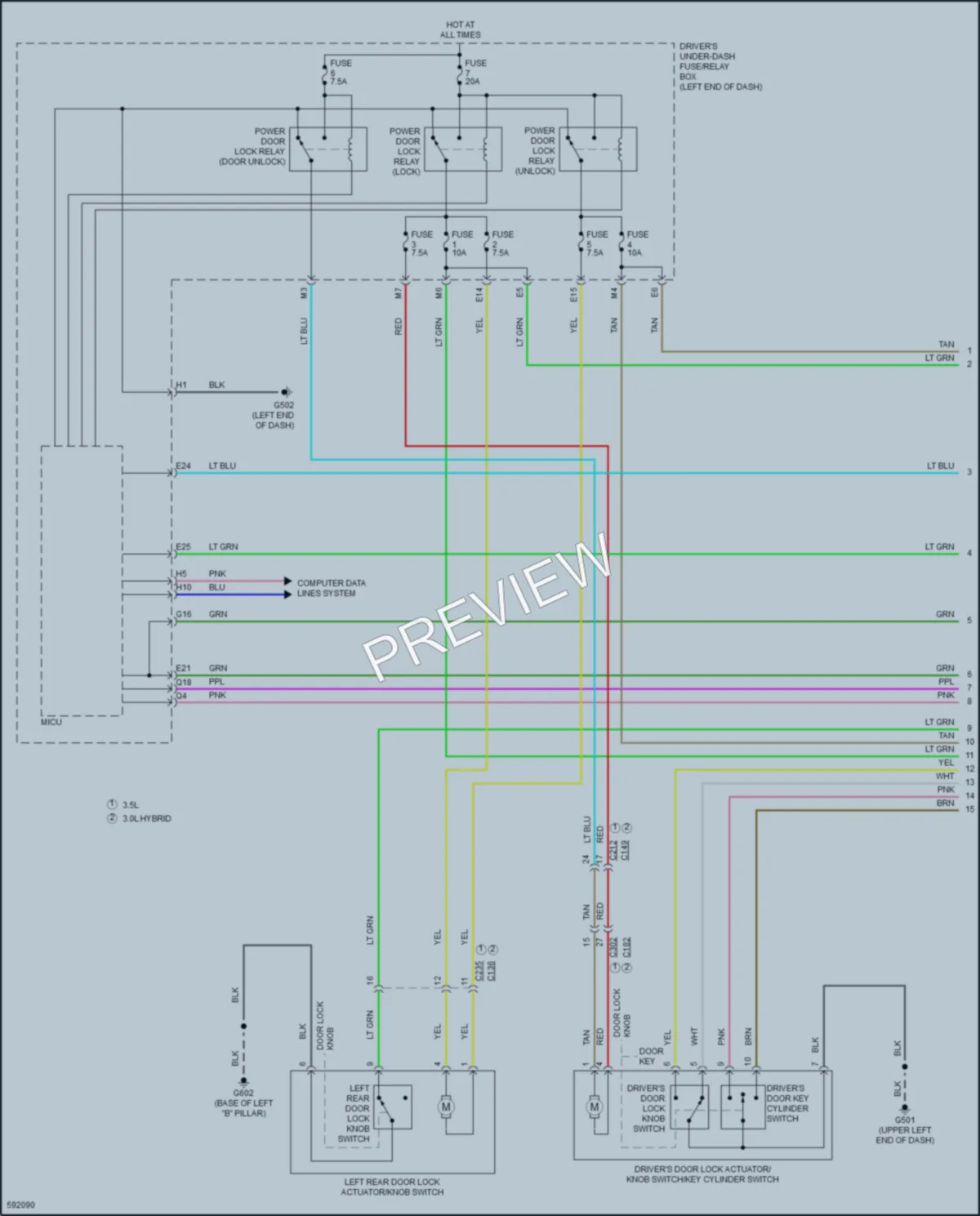 2018 Acura MDXSportHybrid Anti Theft wiring diagram preview