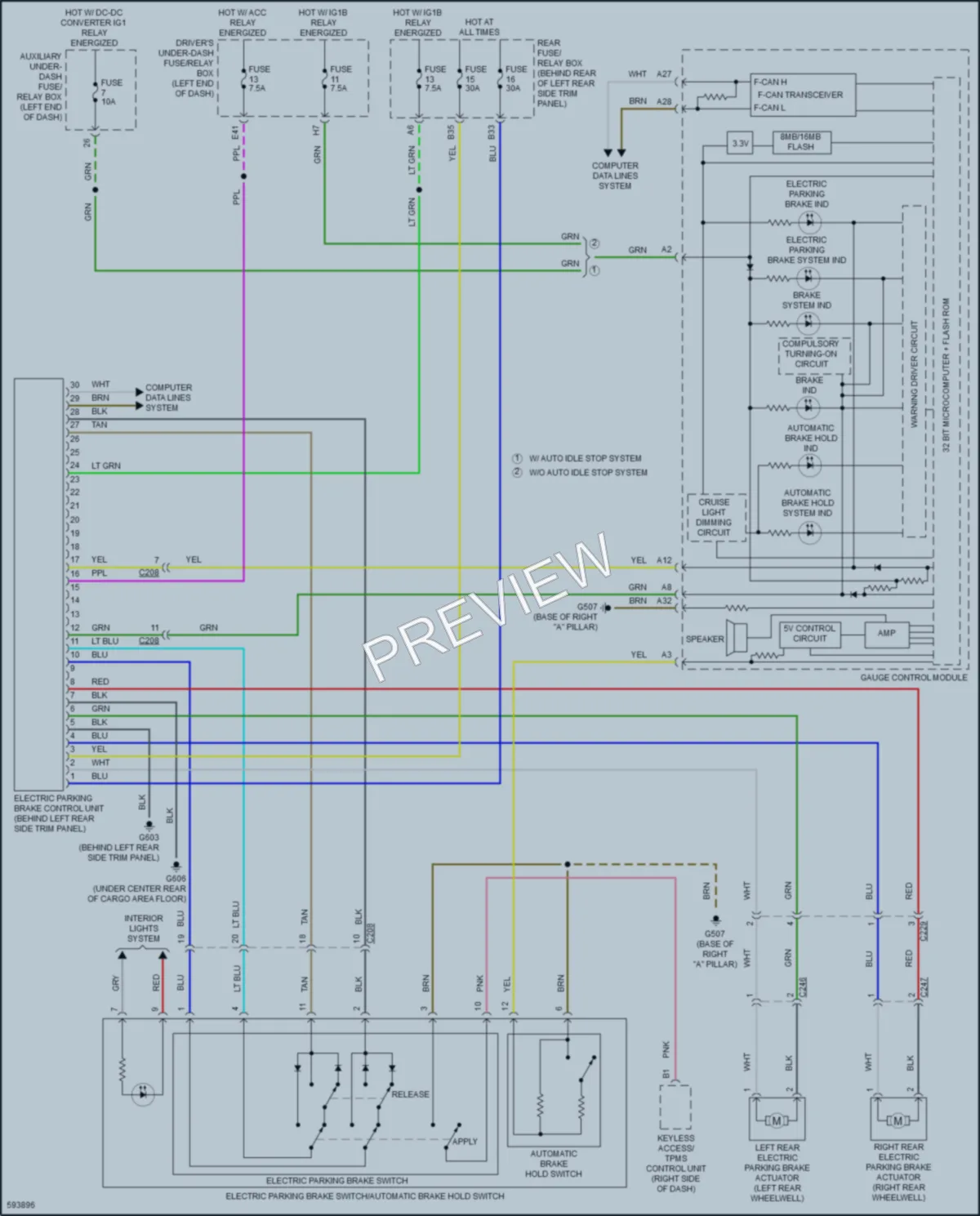 2018 Acura MDXSportHybrid Shift Interlock wiring diagram preview