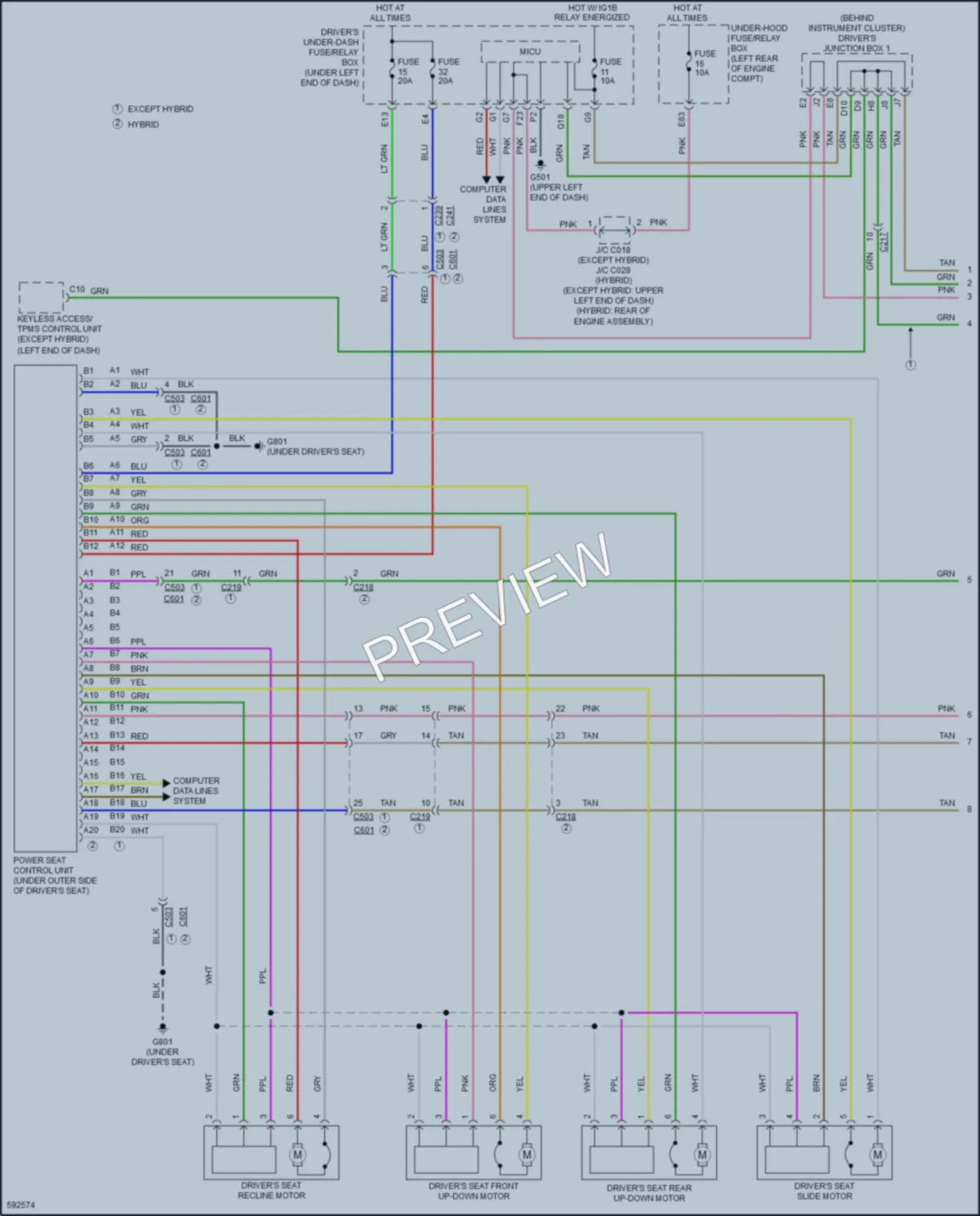 2018 Acura RLX Memory Systems wiring diagram preview