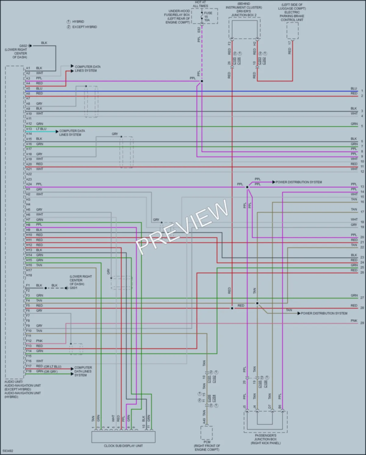 2018 Acura RLX Radio wiring diagram preview