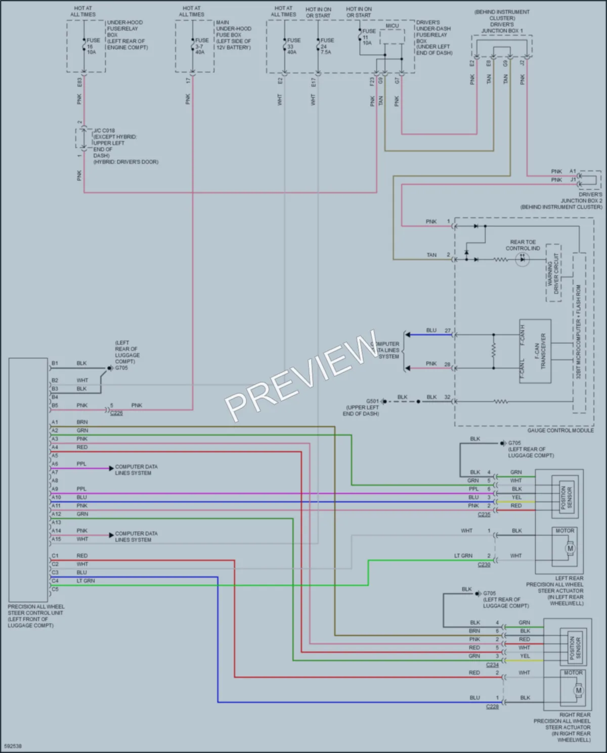 2018 Acura RLXSportHybrid Electronic Power Steering wiring diagram preview