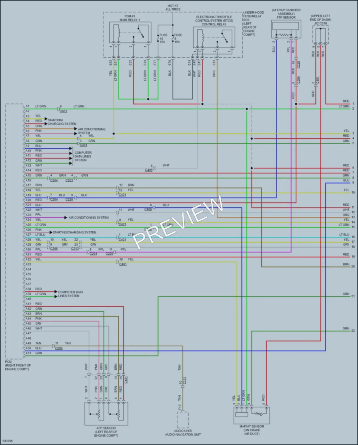 2018 Acura RLXSportHybrid Engine Performance wiring diagram preview