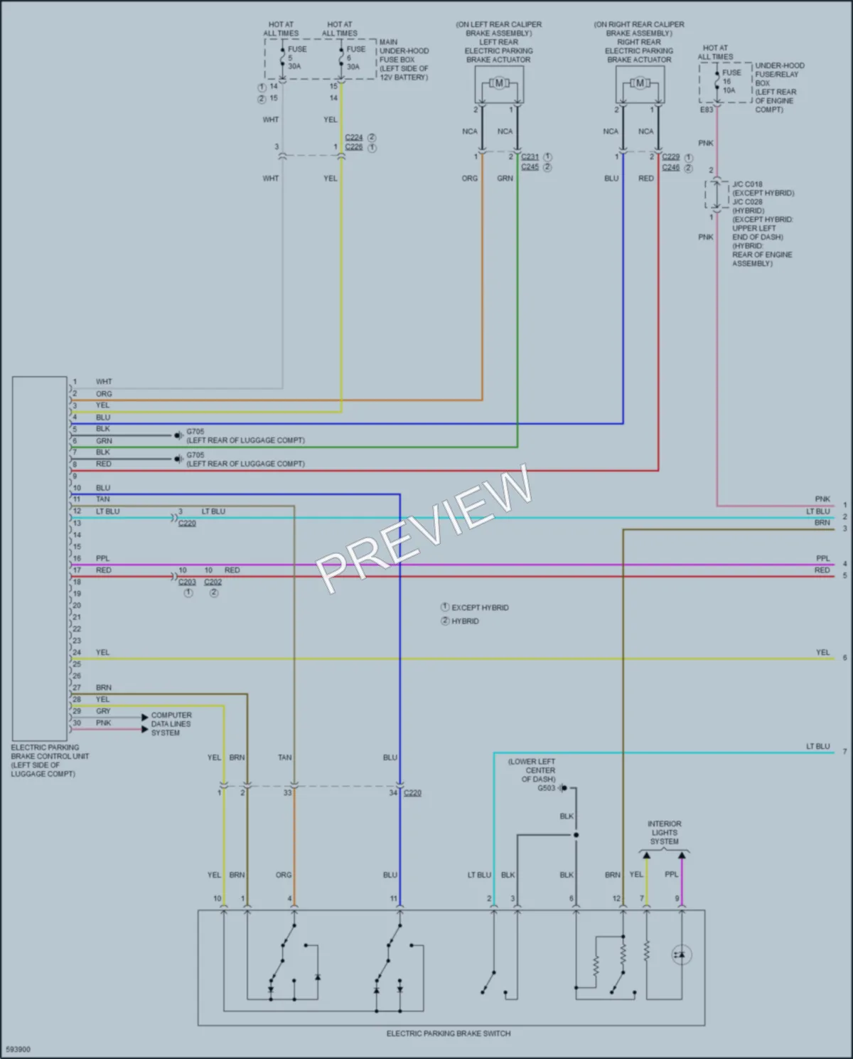 2018 Acura RLXSportHybrid Shift Interlock wiring diagram preview
