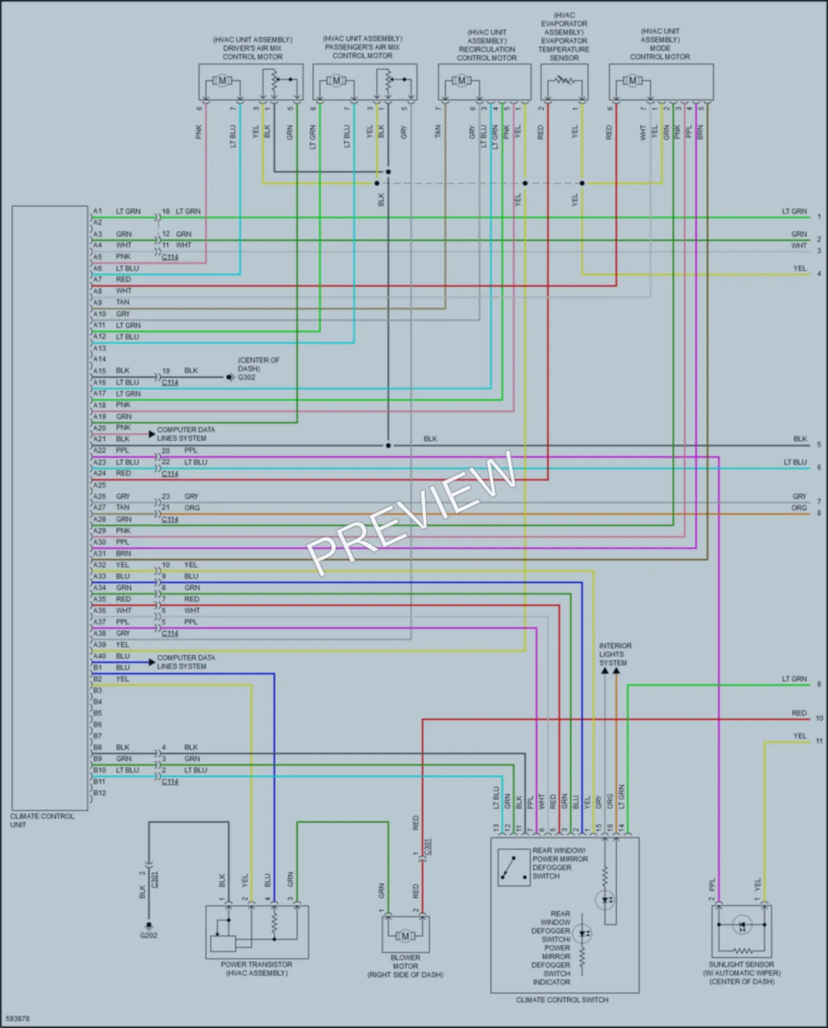 2018 Acura TLX Air Conditioning wiring diagram preview