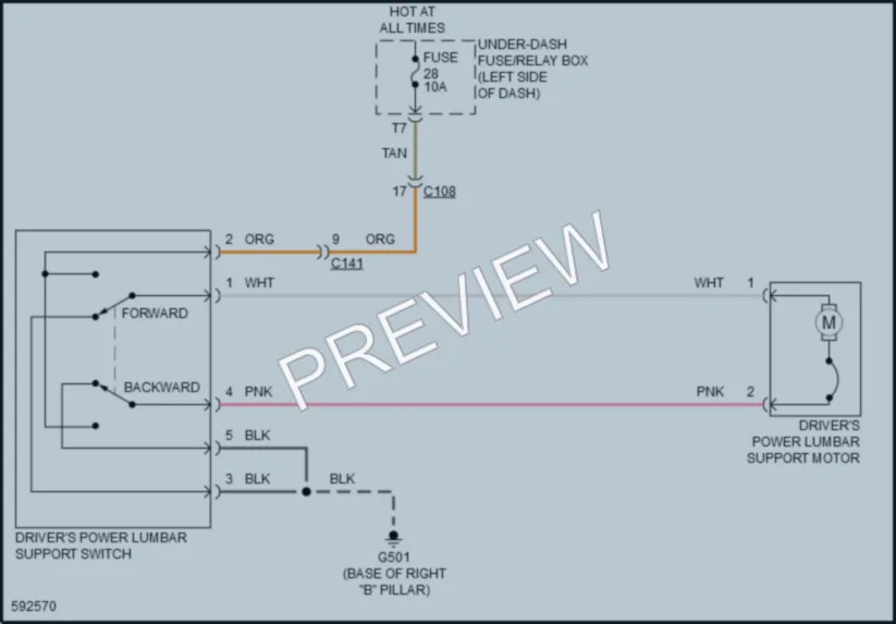 2018 Acura TLX Power Seats wiring diagram preview