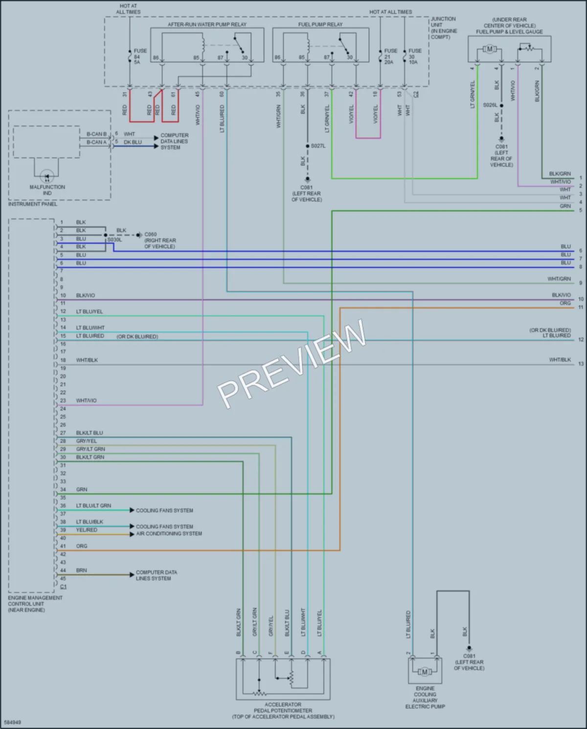 2018 AlfaRomeo 4C Engine Performance wiring diagram preview