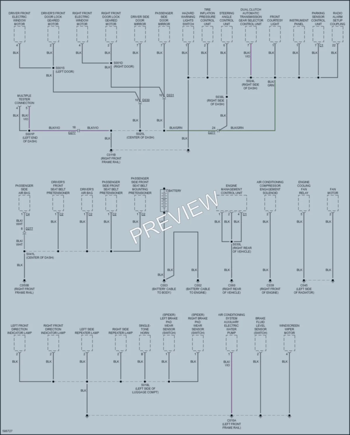 2018 AlfaRomeo 4C Ground Distribution wiring diagram preview