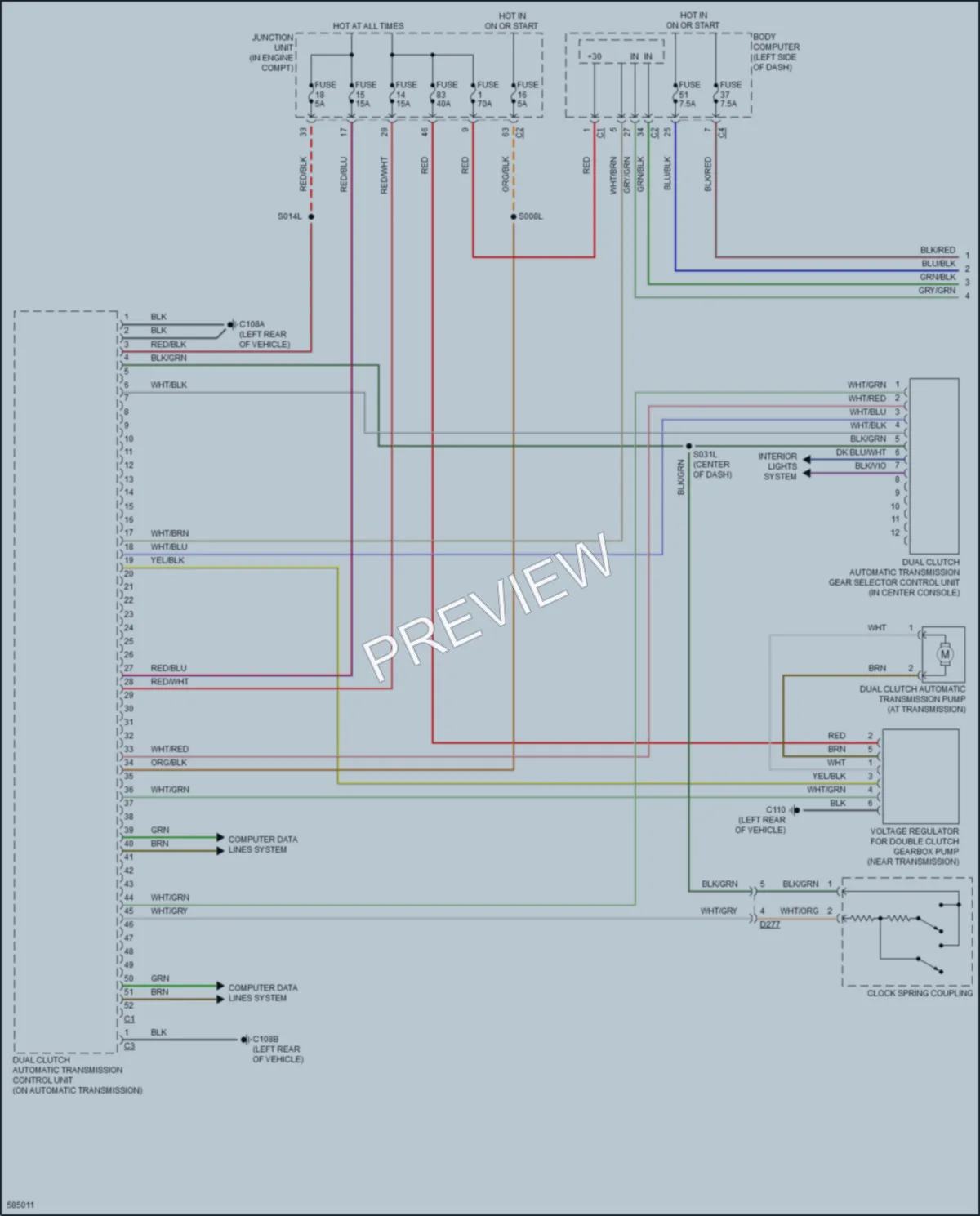 2018 AlfaRomeo 4C Transmission wiring diagram preview