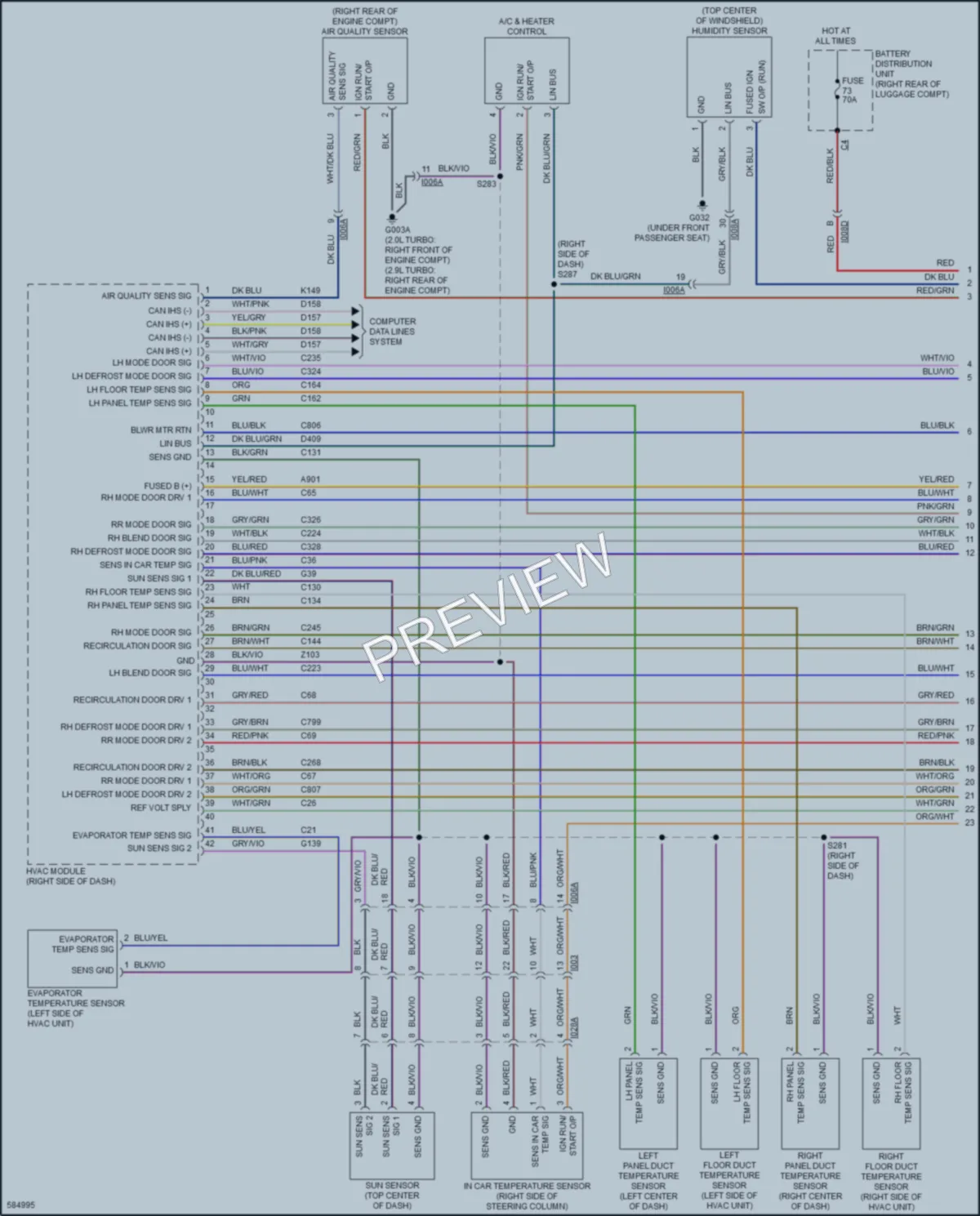 2018 AlfaRomeo Giulia Air Conditioning wiring diagram preview
