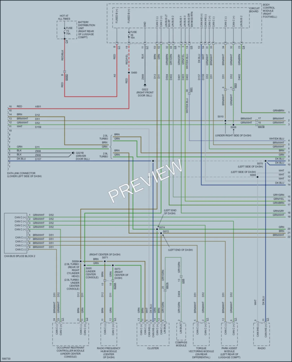 2018 AlfaRomeo Giulia Computer Data Lines wiring diagram preview