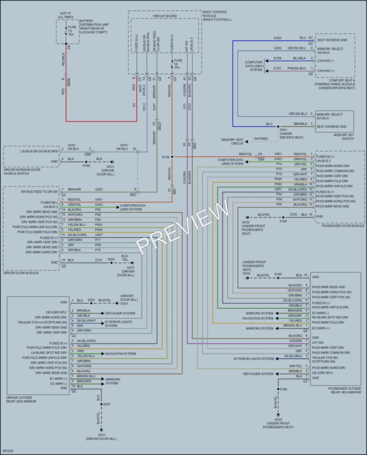 2018 AlfaRomeo Giulia Memory Systems wiring diagram preview