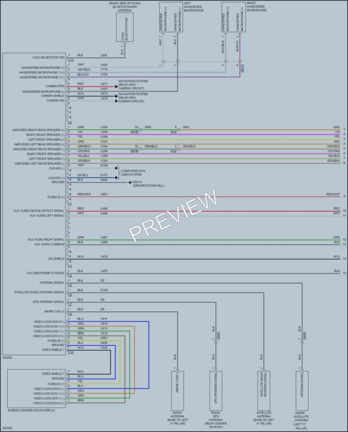 2018 AlfaRomeo Giulia Radio wiring diagram preview
